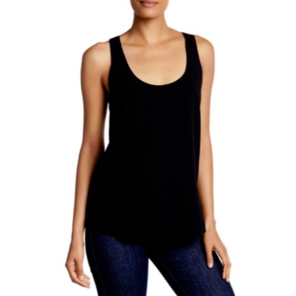 Theory Womens NWT $235 Size L Bintilra Crepe Blous